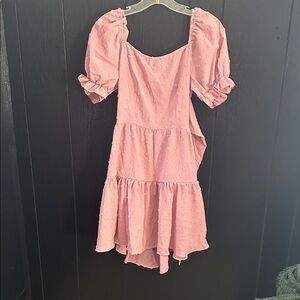 SHEIN Blush Textured Dress